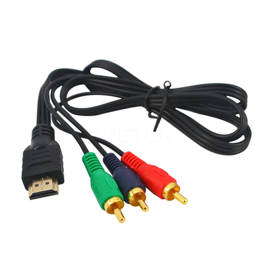 Video Component Conversion Cable 3 RCA Adapter