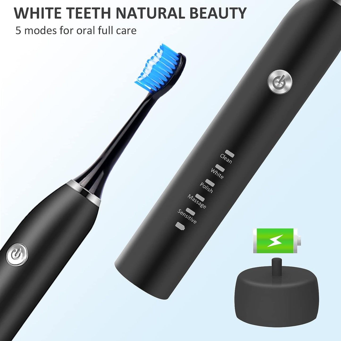 Water Flosser & Ultrasonic Toothbrush Combo - Extra Capacity Electric Water Toothbrush ,7 Jet Tips & 4 Brush Heads, 1000ML Detachable Water Tank, IPX6 Waterproof