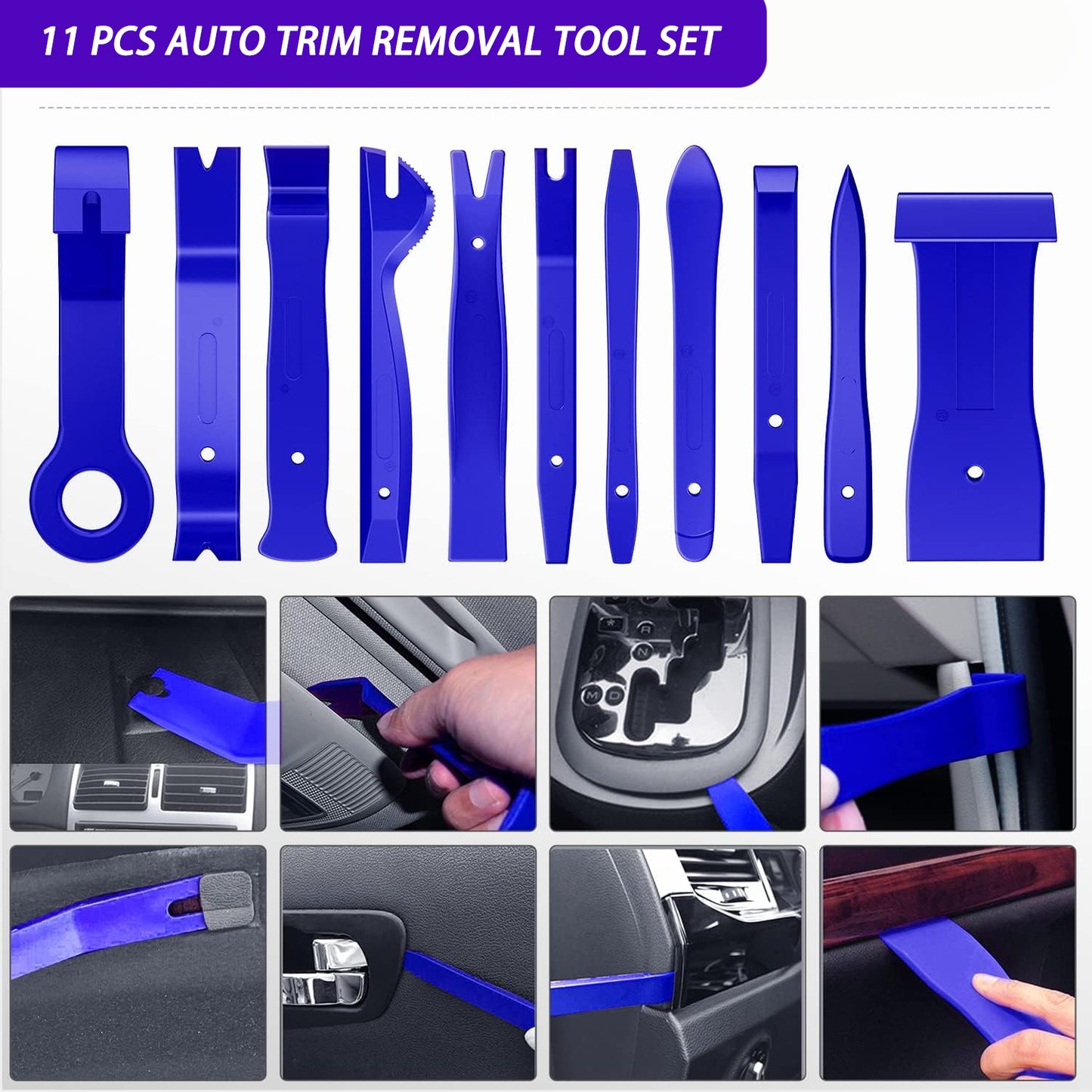 63 decorative removal tools, automatic push pin bumper fixing clamp kit Fastener terminal removal kit Sticky cable clamp skid kit Auto panel radio removal automatic clamp