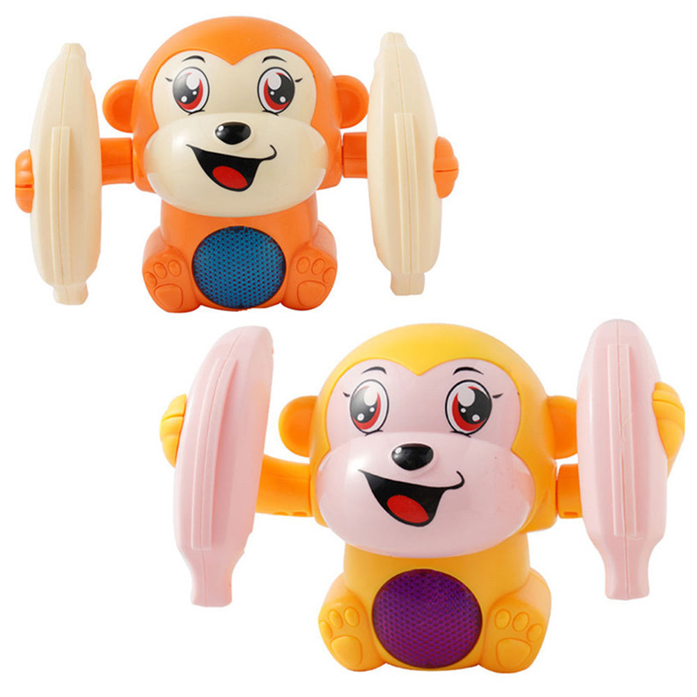 Baby Toys Electric Tumbling Monkey Light Music Puzzle Sound Tipping Monkey Kids Toys Early Educational Toys For Children Gifts