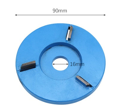 Meterk Six Teeth Power Wood Carving Disc Tool Milling Cutter For 16mm Aperture Angle Grinder Power Tool Accessories