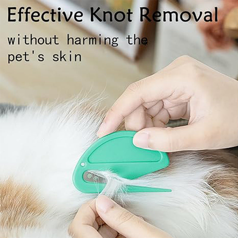 Pet Knotting Comb Effectively Painless Trim Hair Cat Hair Shedding Fur Knife Pet Comb Unknot Accessories Puppy M1F5